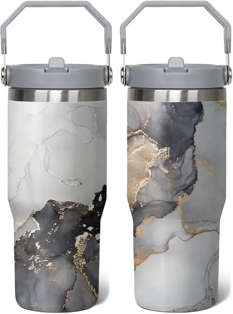 30oz Cartoon Tumbler for Cartoon Lovers,Cartoon Movie Stainless Steel Tumbler with Handle and Flip Straw Travel Mug Tumbler Cup Keeps Drinks Cold & Hot, style-10
