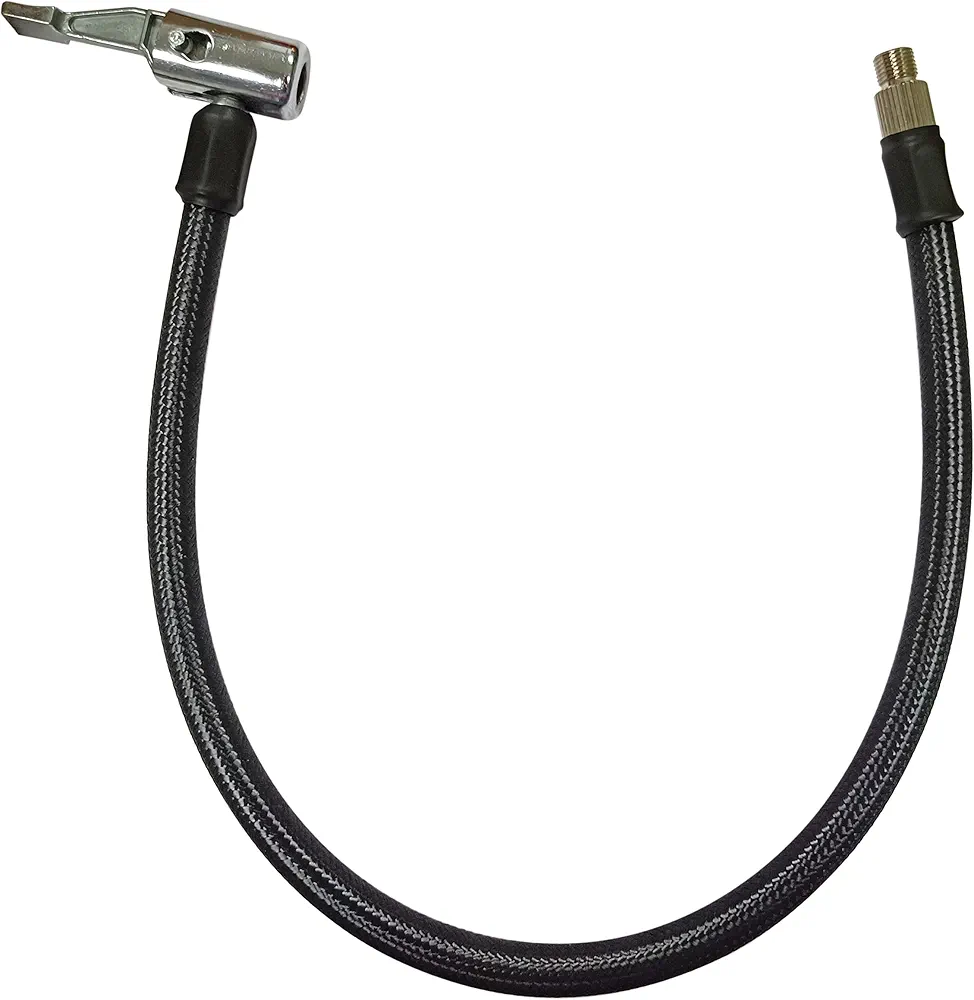 Teluxe Tire Inflator Extension Tube, Air Compressor Tire Inflator Attachment, Inflator Hose Adapter, Quick Inflation Chuck Hose for Car, Bike, Motorcycle