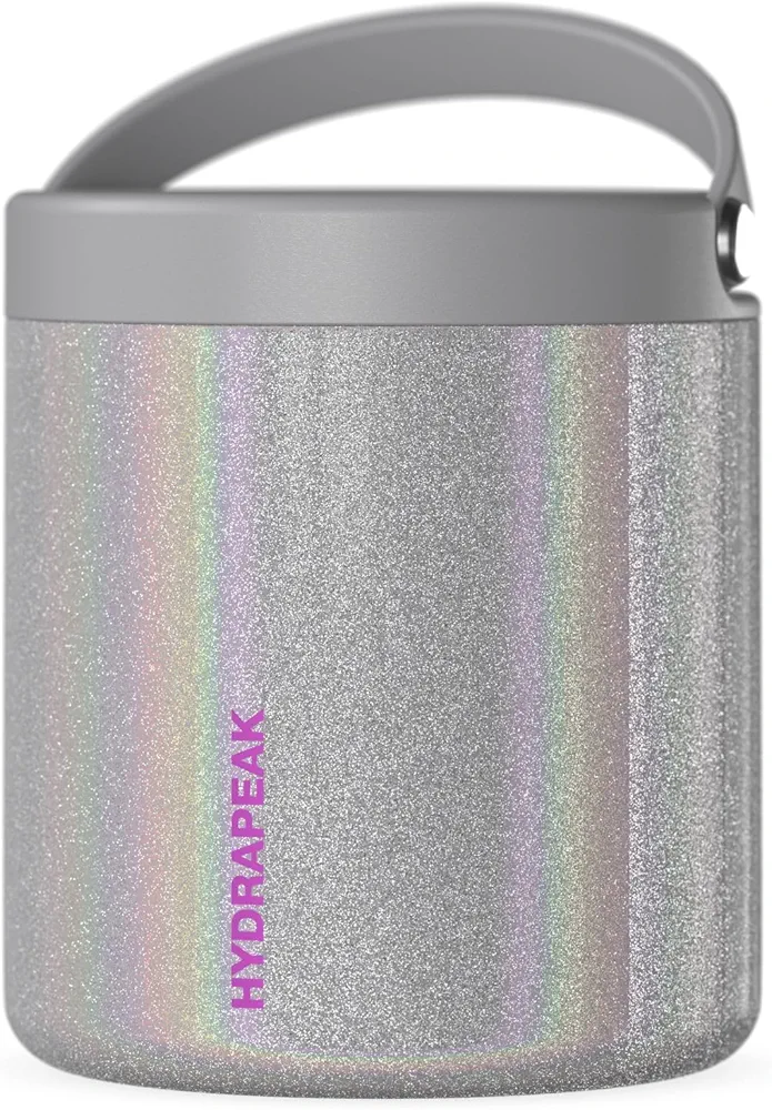Hydrapeak Enchanted 25oz Vacuum Insulated Thermos Stainless Steel Food Jar | Thermos for Hot Food and Cold Food, Wide Mouth Leak-Proof Soup Thermos for Adults (Grey)