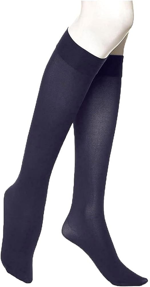 Hue Women's Soft Opaque Knee High 5304 2 Navy
