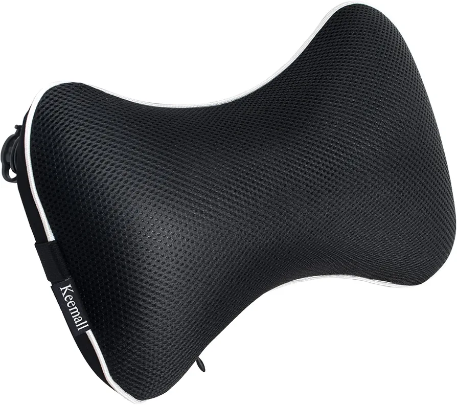 Car Neck Pillow, Soft Headrest Inflatable Car Pillow for Driving Seat with Adjustable Strap, Comfortable Ergonomic Design Neck Support and Breathable Washable Cover