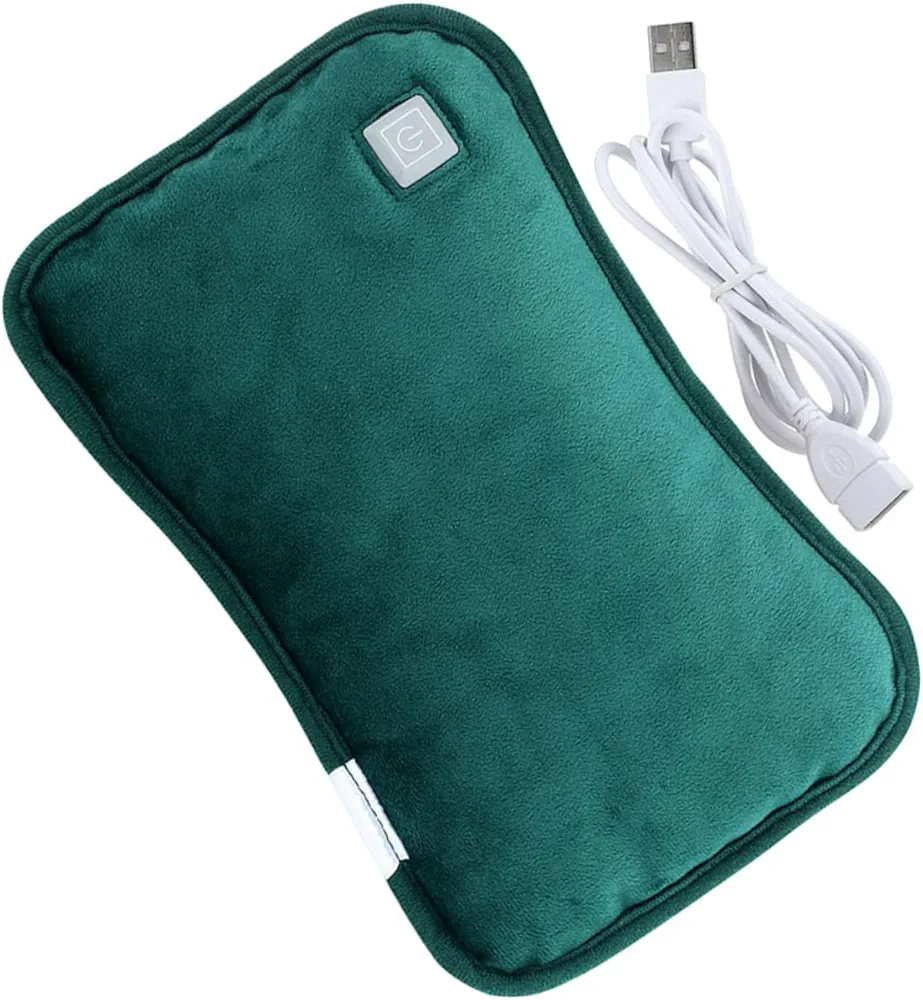 Waterless Hand Warmer Hot Water Bottle Bags Portable Heating Pads Hand Warm Pouch Electric Rechargeable USB Heating Water Bag Cold Weather Water Bottle Warmers Pocket Graphene
