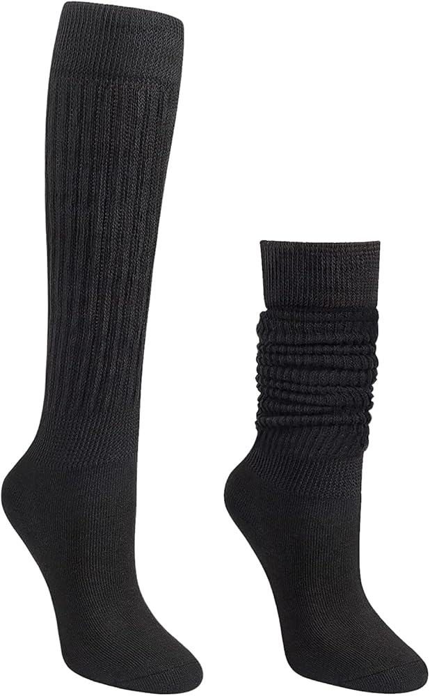 Slouch Socks Women, Long Slouchy Socks for Girls Women Scrunch Socks Scrunchie Socks Knit Socks