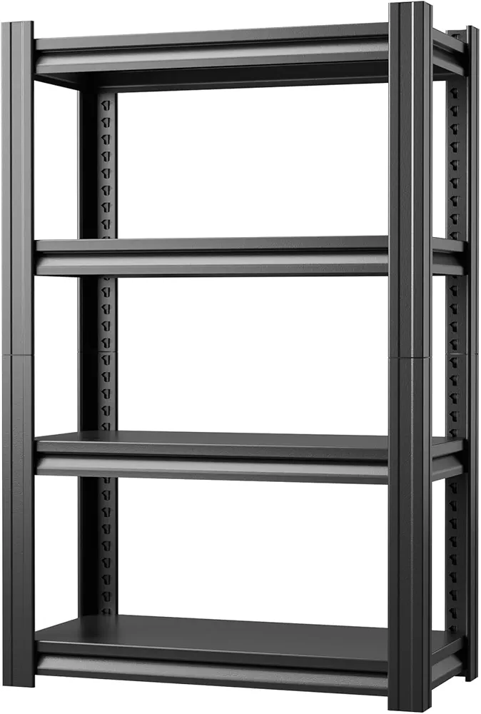 Garage Shelving,60" Heavy Duty Shelving Units and Storage Loads 1700LBS, Adjustable 5 Tier Metal Shelving for Garage Shelves,Utility Shelf Rack for Garage,Warehouse,Workshop,Repair Factory