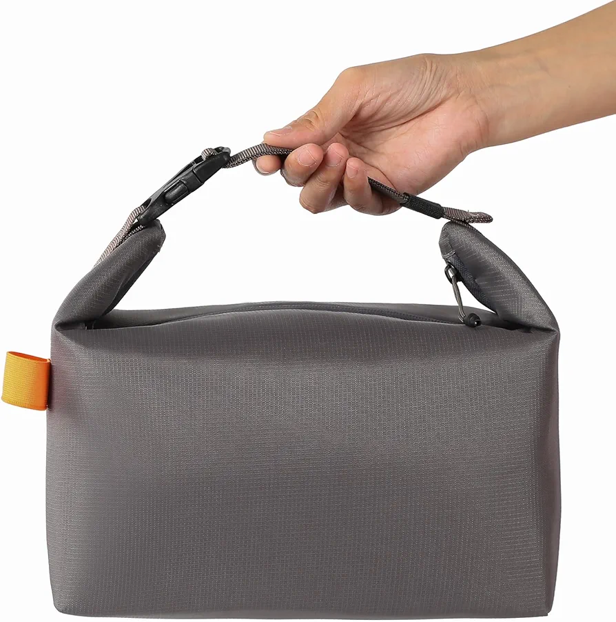Lunch Bag for Women & Men Fresh Keep Lunch Box, Small Leakproof Cooler Bag Food Lunch Containers High Capacity Reusable Lunch Tote Bags for Work, Office, Picnic, Travel (Grey)