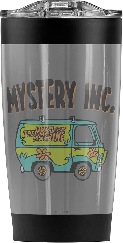 LOGOVISION Scooby Doo! OFFICIAL The Double M Stainless Steel Tumbler with Straw and Flip Lid 20 oz Travel Mug/Cup, Vacuum Insulated & Double Wall with Leakproof Dual Lid