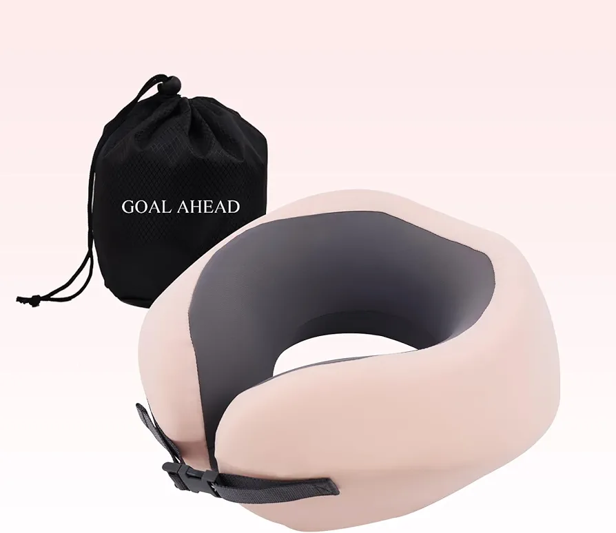 Neck Pillow Airplane Memory Foam Travel Pillow for Adults,Compact Travel Neck Pillows Suitable for Long Flights and Sleeping While Traveling