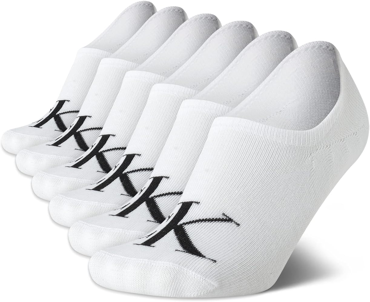Calvin Klein Women's Socks - Comfort Cuff Sneaker Liner (6 Pack)