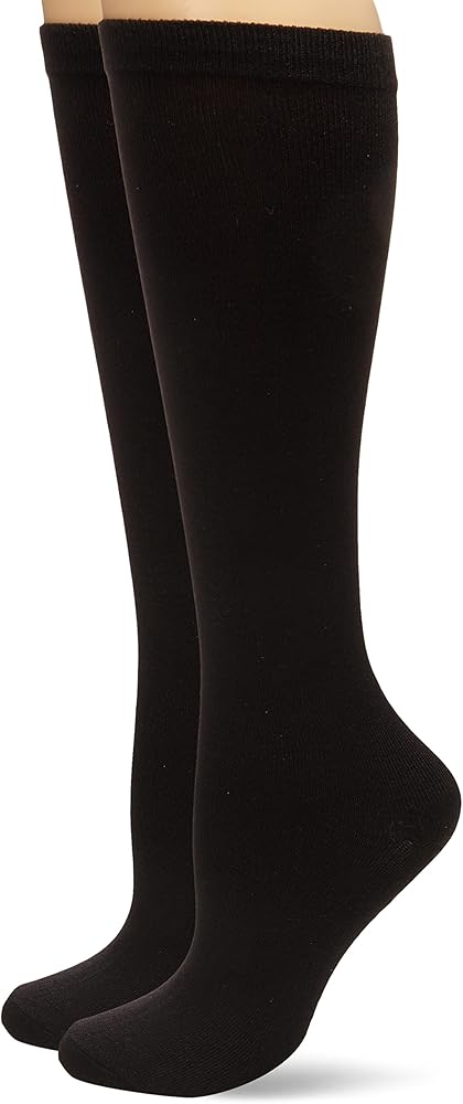 K. Bell Socks Women's Soft and Dreamy KH 2 PR Pack, Black, 9 -11