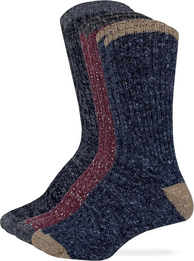 Wise Blend Ladies Cotton Blend Fleck Casual Crew Socks 3 Pair Pack