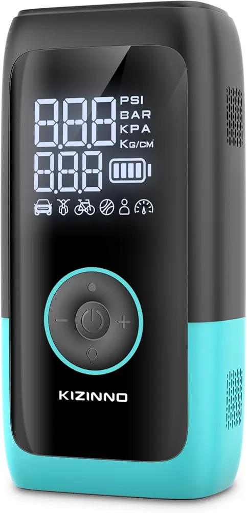 Tire Inflator Portable Air Compressor, Ultra Fast Dual-Cylinder Air Pump for [Pickup & Large Car Tires] with Fine-Tune Mode, Pressure Gauge, 12000mAh&45W Fast Charge fits MPV, SUV, Cars, Motor