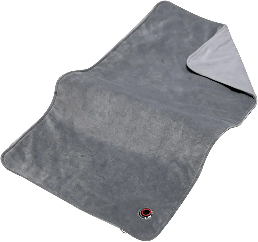 Heating Pad, Ultra Soft and Comfortable, 5 Heating Zones Electric Heating Pad, Machines Washable Heat Pad with 3 Heat Settings and Auto Off (Grey)