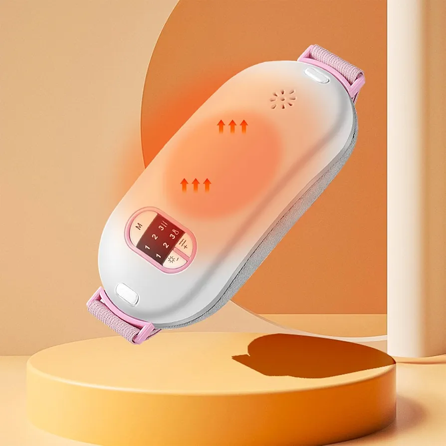 Portable Heating Pad, Heating Pad for Back with 3 Heat Mode and 3 Vibration Massage Modes Portable Electric Fast Heating Wrap Belt for Women 2025
