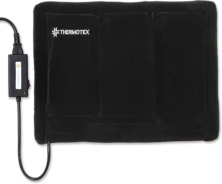 Thermotex–Far Infrared Premium Heating Pad – Platinum – Pain Relief – Warms and Relaxes Muscles – Large Size for Back, Shoulder, Arms and Legs – 17 in. x 13 in.