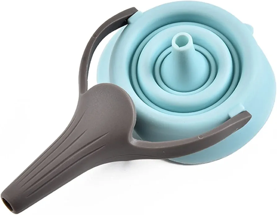 Kitchen Funnel Mini Foldable Funnel Silicone Collapsible Funnels Folding Portable Funnel Household Liquid Dispensing Telescopic Funnels