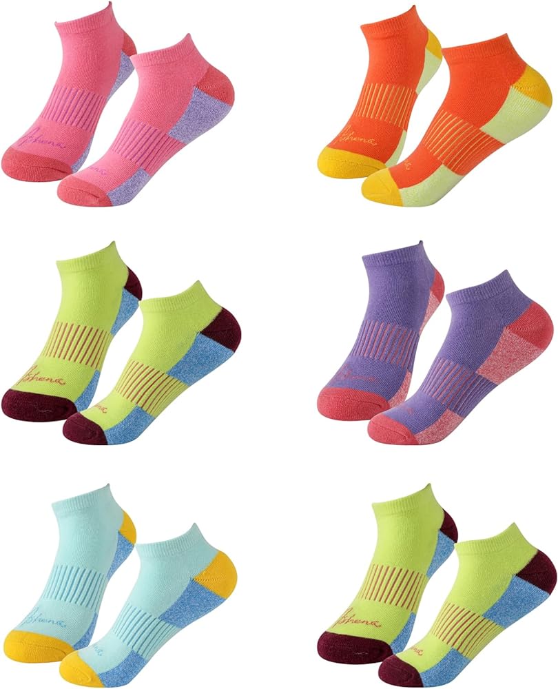 Women's cotton socks, ankle socks, sports socks, moisture wicking, breathable socks.
