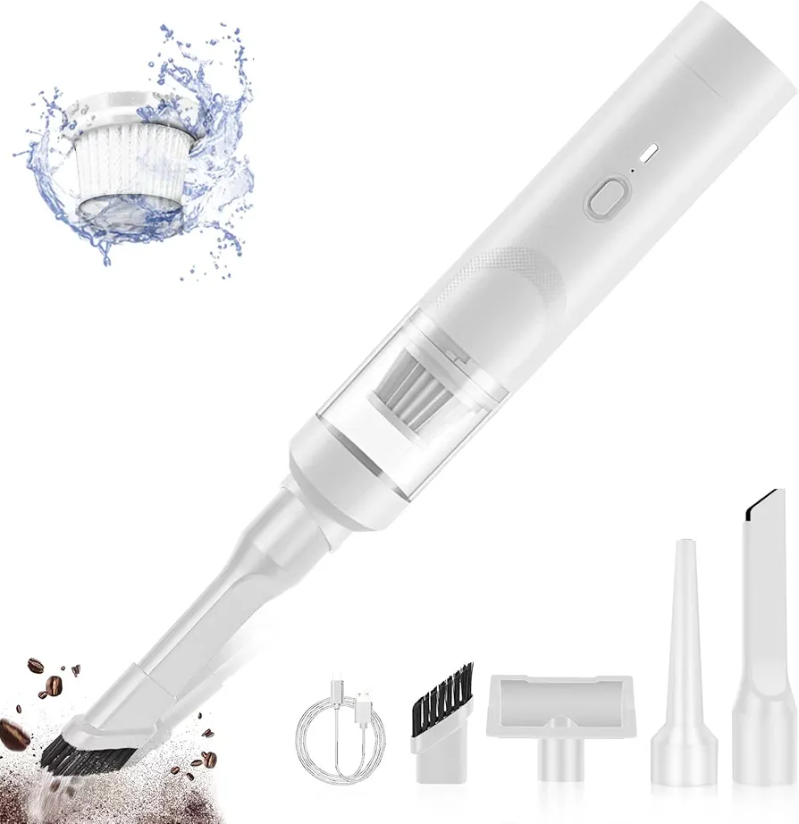 Handheld Vacuum, 13000Pa Cordless Handheld Vacuum, 120W High Power Wet and Dry Handheld Car Vacuum Cleaner with Multi-Nozzles, Compact Mini Home and Car Vacuum for Car Home Office Pet