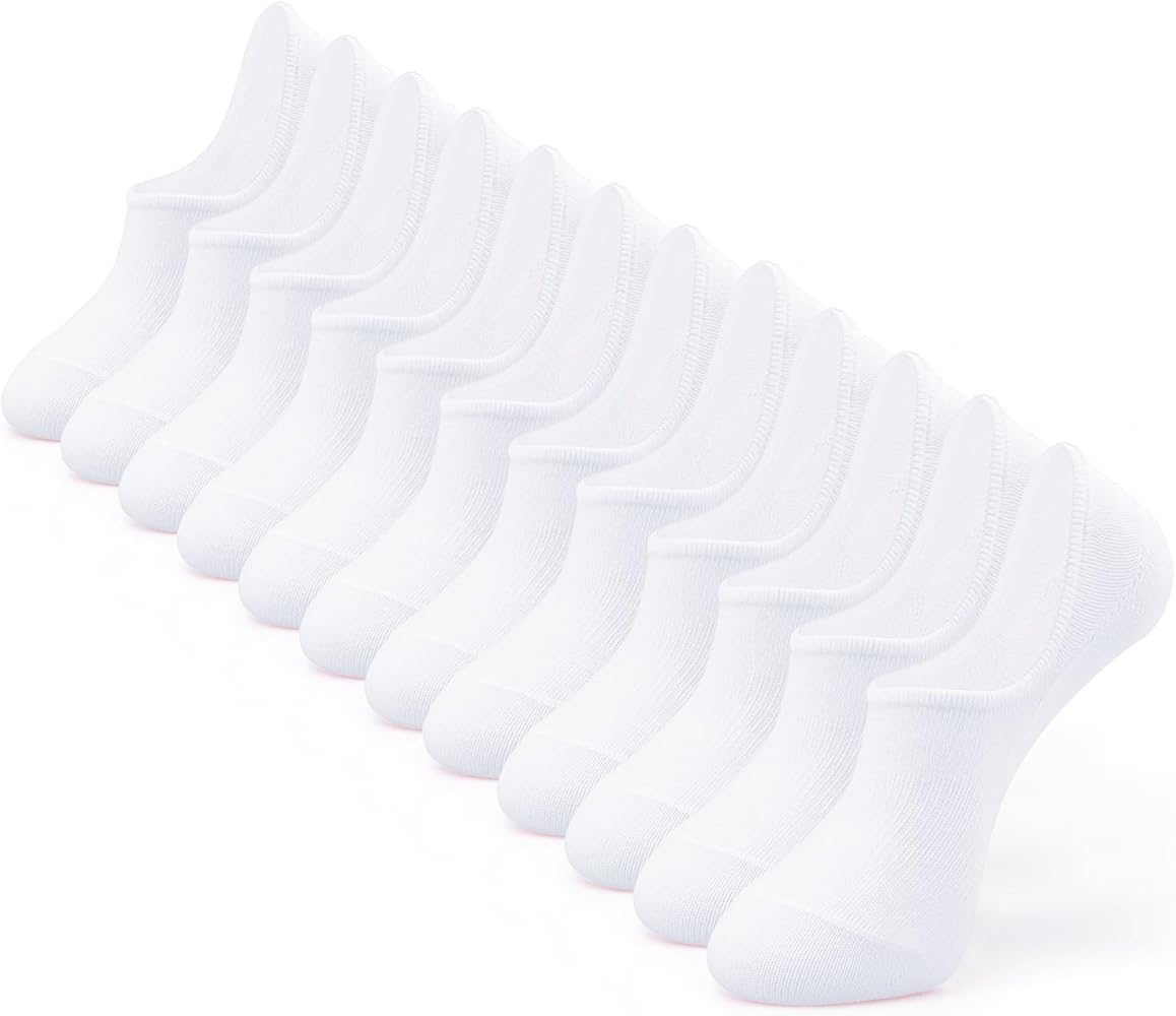 IDEGG No Show Socks Womens and Men Low Cut Ankle Short Anti-slid Athletic Running Novelty Casual Invisible Liner Socks