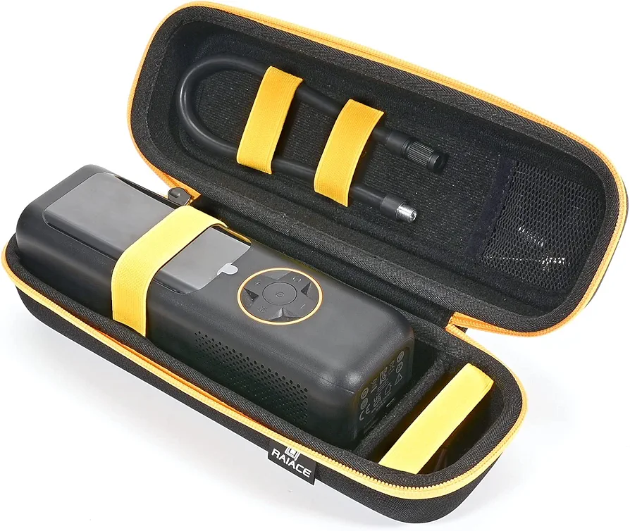 RAIACE Hard Storage Case Compatible With Fanttik X8 for APEX Tire Inflator Portable Air Compressor. (for sale is case only) - Black