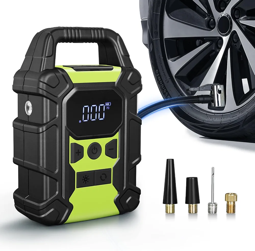 Portable Car Tire Inflator Pump,Digital Smart Wireless air Pump,Tire Pressure Gauge for Car, Truck, Motorcycle, Bicycles
