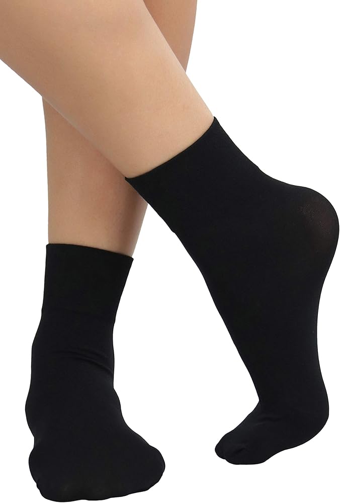ToBeInStyle Women’s Classic Opaque Nylon Anklet Fashion Novelty Socks