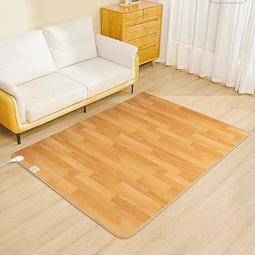 Premium Environmental Graphene Underfloor Heating Mat Portable Heat Press pad 100 * 100cm (Brown, 100 * 100cm)