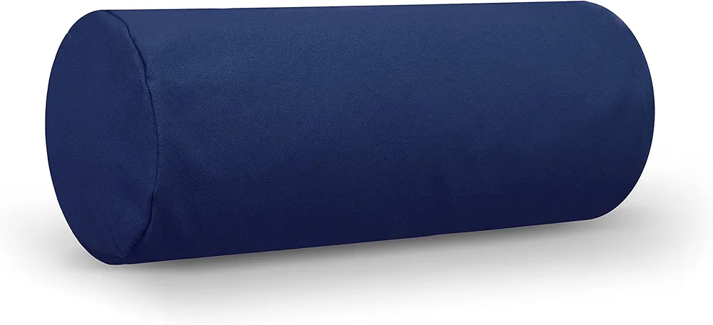 Bean Products Neck Roll Pillowcases | Cotton, 10 oz. Heavy Duty | Navy (6" x 16")