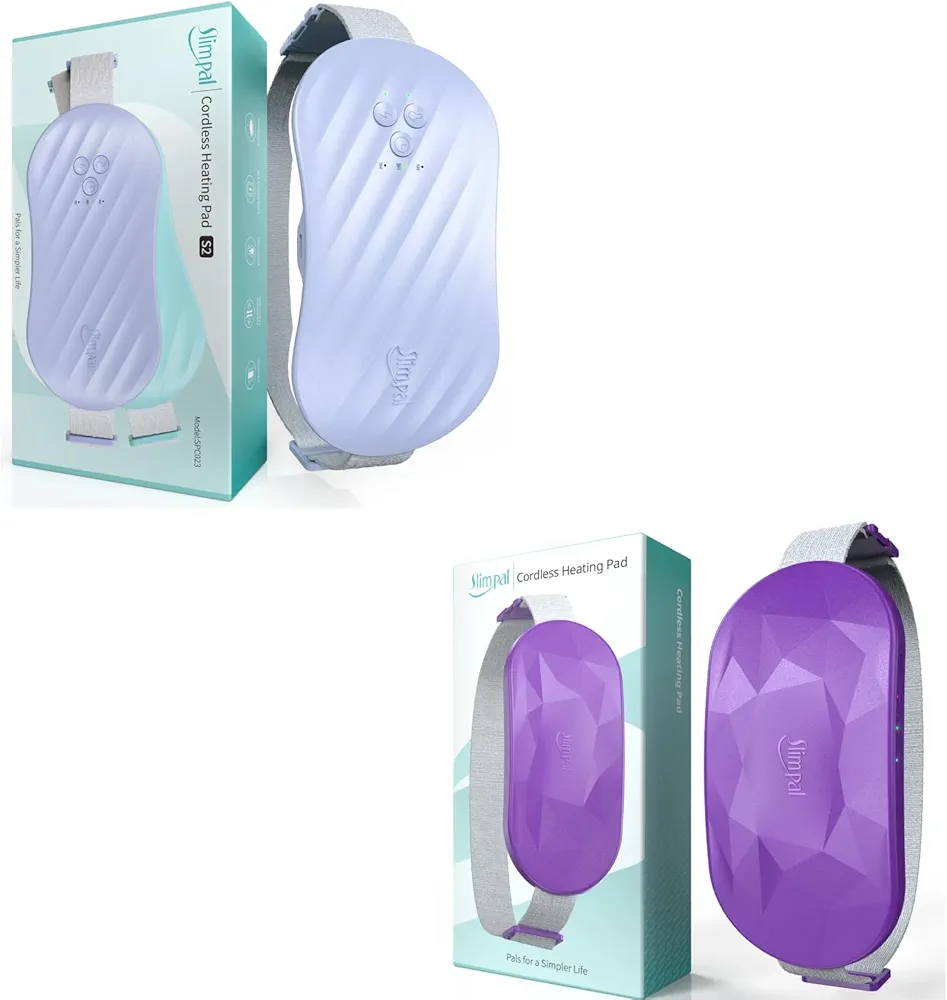 Slimpal Portable Period Heating Pad for Cramps Purple, FSA HSA Eligible Approved