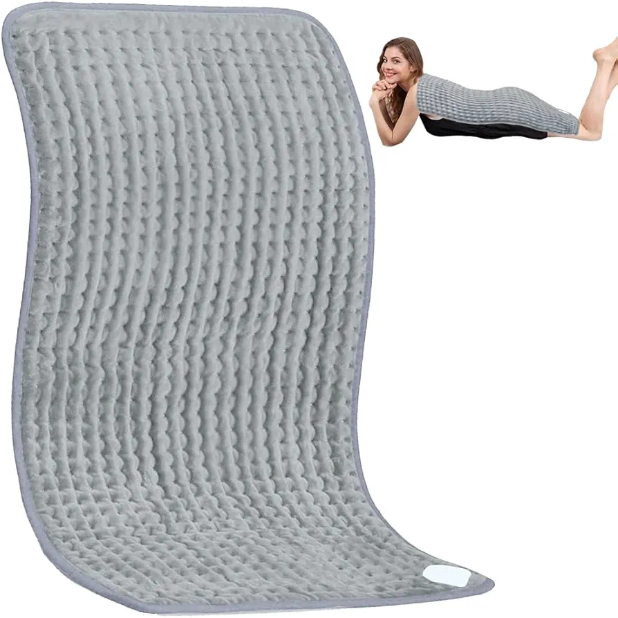 Heating Pad - 20"x40" Extra Large Heating Pad for Back/Shoulders/Neck/Knee/Leg Pain Relief,Electric Heating Pads for Cramps,XXXL Heated,6 Heat Settings,Auto Shut Off,Dry&Moist,Machine Washable