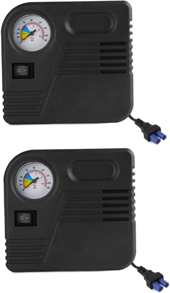 DOITOOL 2pcs air compressor tire portable tire inflator air machine for car tire 12v tire inflator digital tire inflator car tire inflator Tire Inflator for Car high pressure air pump
