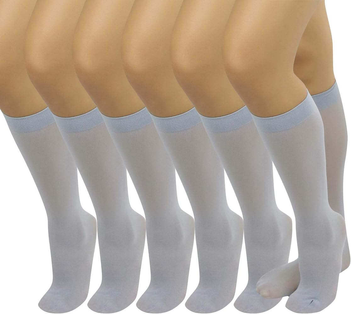ToBeInStyle Womens Pack of 6 Knee High Trouser Professional Socks