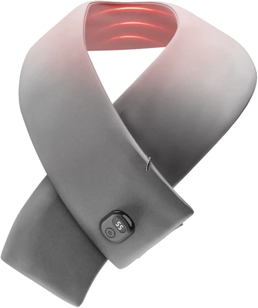 Graphene Heating Neck Scarf, Far Infrared Therapy Neck Wrap with 3 Heating Levels, Electric Heated Scraf for Neck Pain Relief (One Size)
