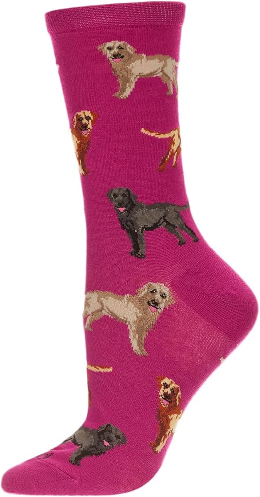 MeMoi Lovely Labradors Rayan Blend Crew Sock