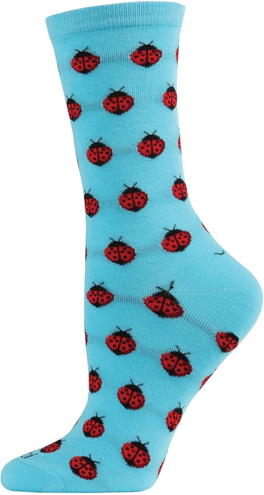 MeMoi Ladybug Rayan Blend Crew Socks