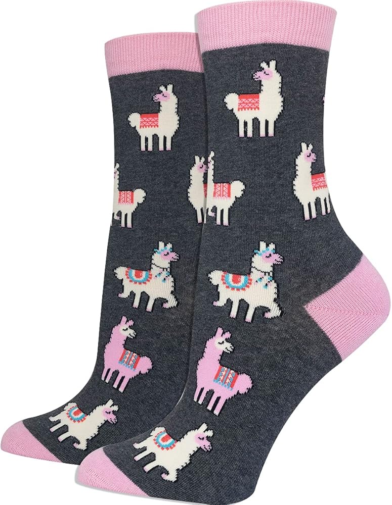 Women's Premium Comfort Llama Socks 4-10