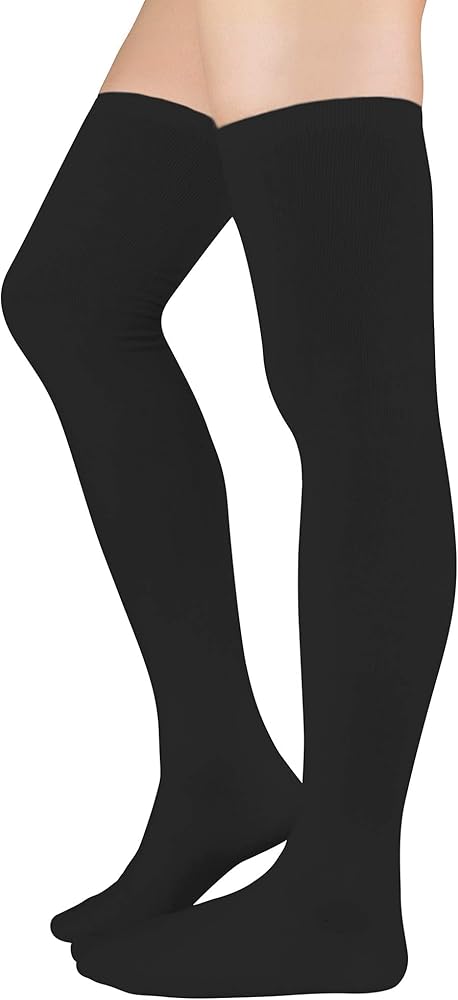 American Trends Womens Knee High Socks Long Warm Thigh High Socks for Cosplay Athletic Striped Socks High Stockings