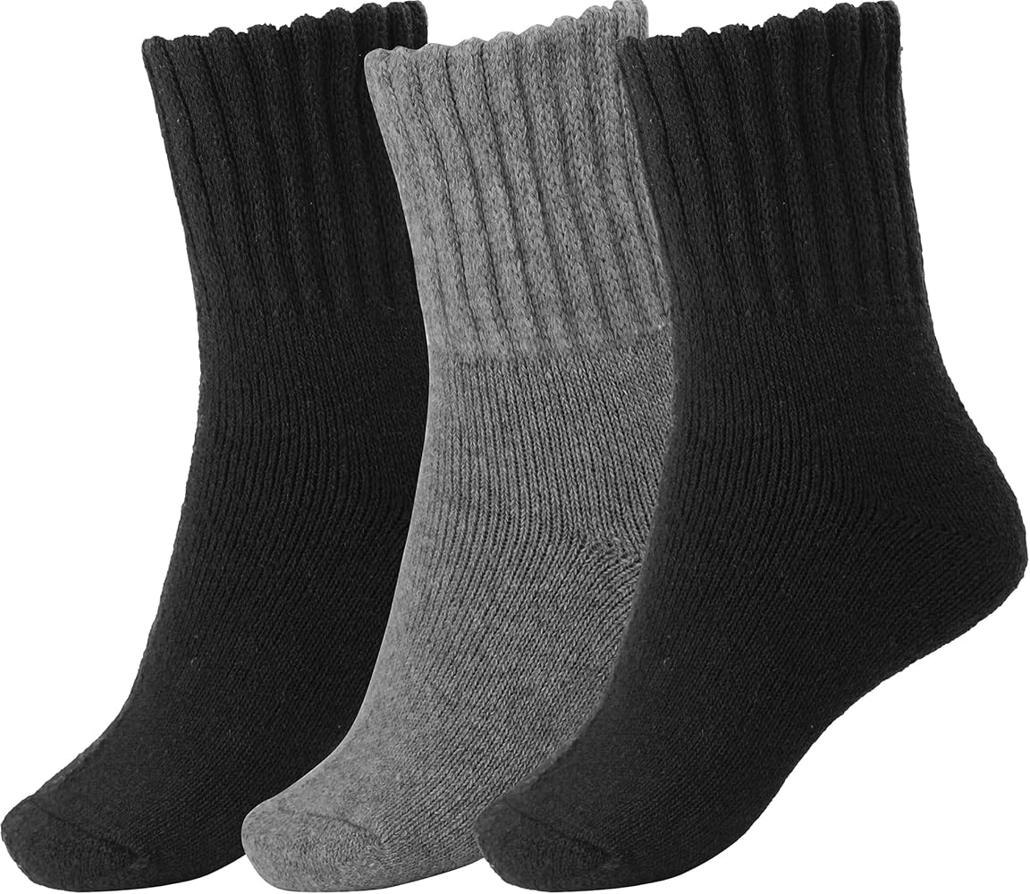 BomKinta Boot Socks for Women Winter Solid Thick Warm Socks Cozy Crew Socks Christmas Gift