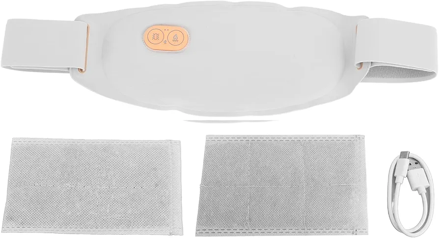 Graphene Far Infrared Fast Heating Belt with 5 Massage Modes, Lasting Temperature Lock, Portable Design,for Back Pain Relief Menstrual