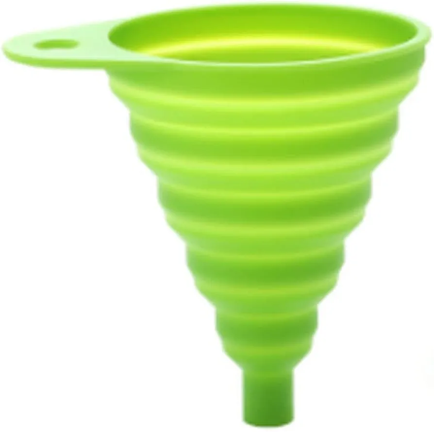 Funnel Collapsible Funnel Set, Foldable Kitchen Funnel, Food Grade Silicone Funnel for Water Bottle Oil Liquid Transfer Funnels
