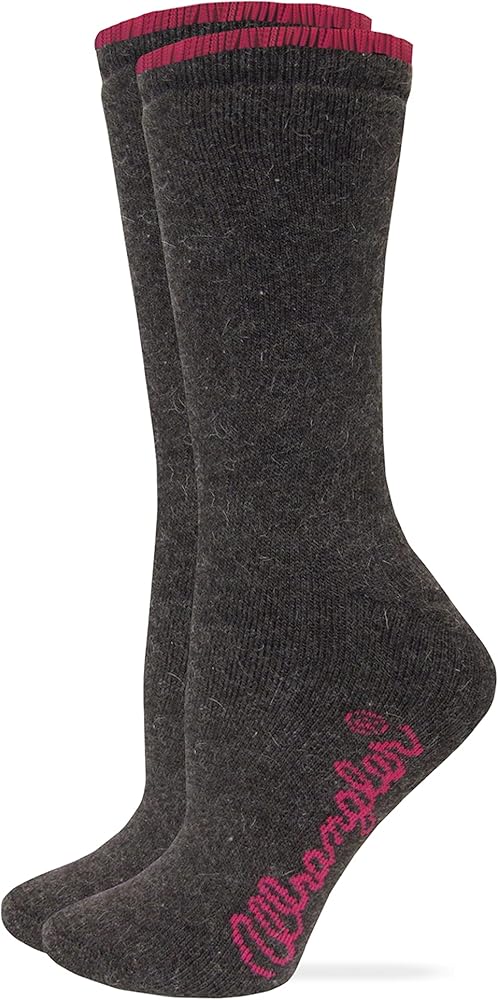 Wrangler Ladies Angora Blend Full Cushion Crew Socks 2 Pair