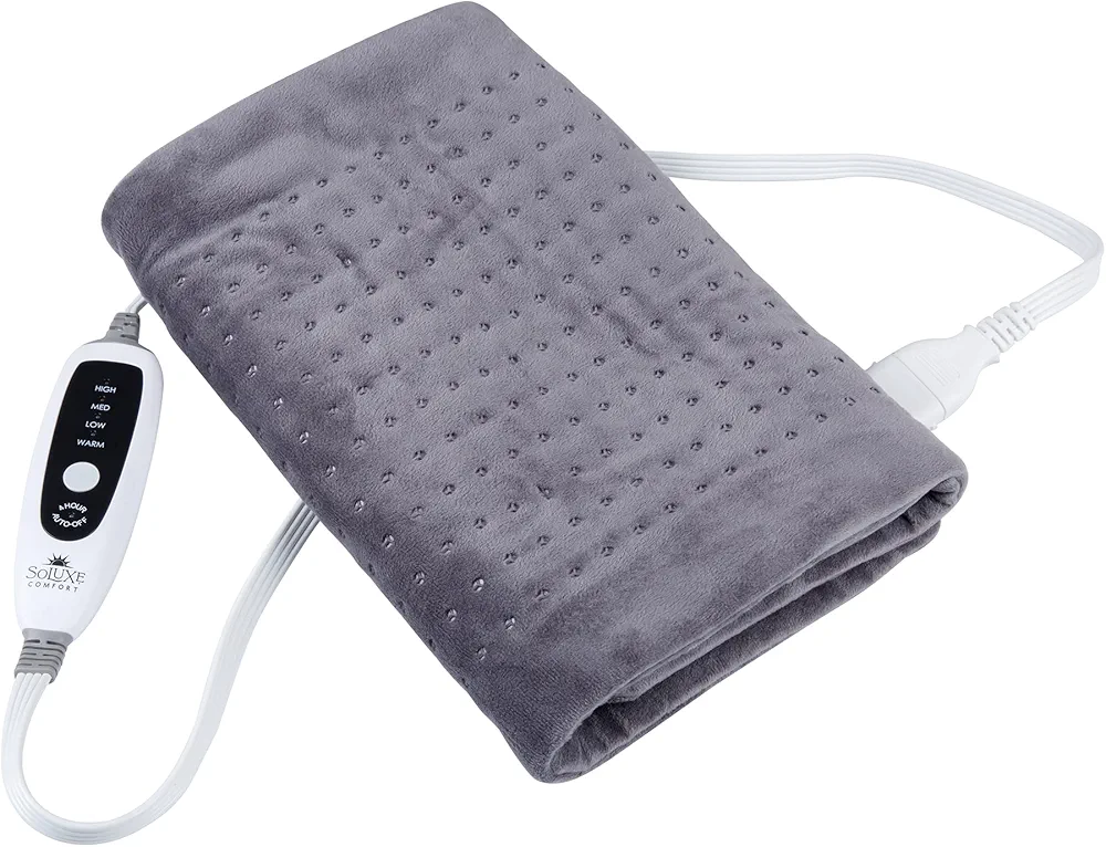 XL, King Size Heating Pad with 4 Heat Settings, Auto Shut-Off, Digital Controller, Machine Washable, Velvet Microplush, 10-Foot Cord