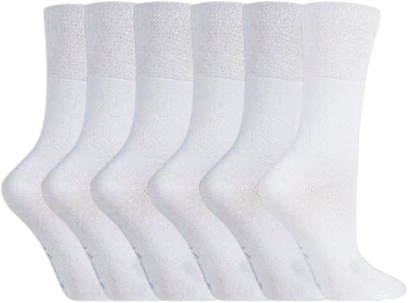 Sock shop 6 Pack Ladies Non Elastic Socks, Size 5-9 US