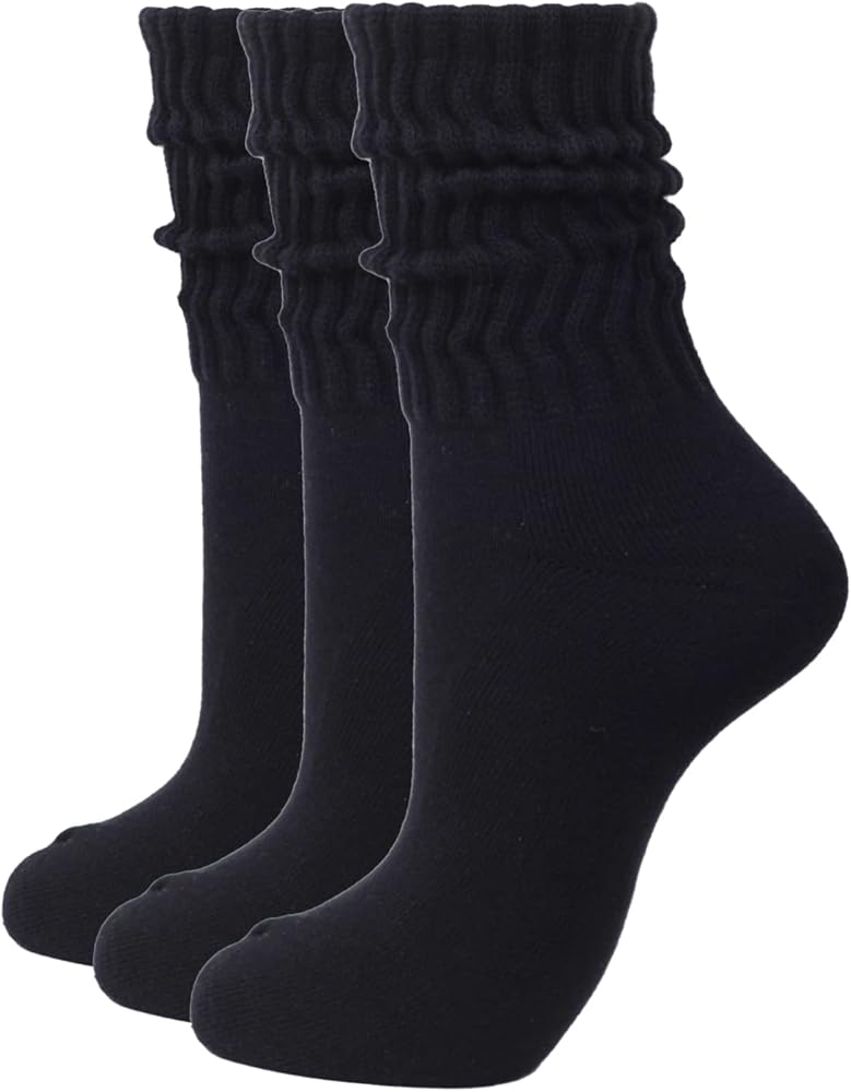 Intgoodluckycc Slouch Scrunch Socks for Women, Slouch High Tube Socks Women