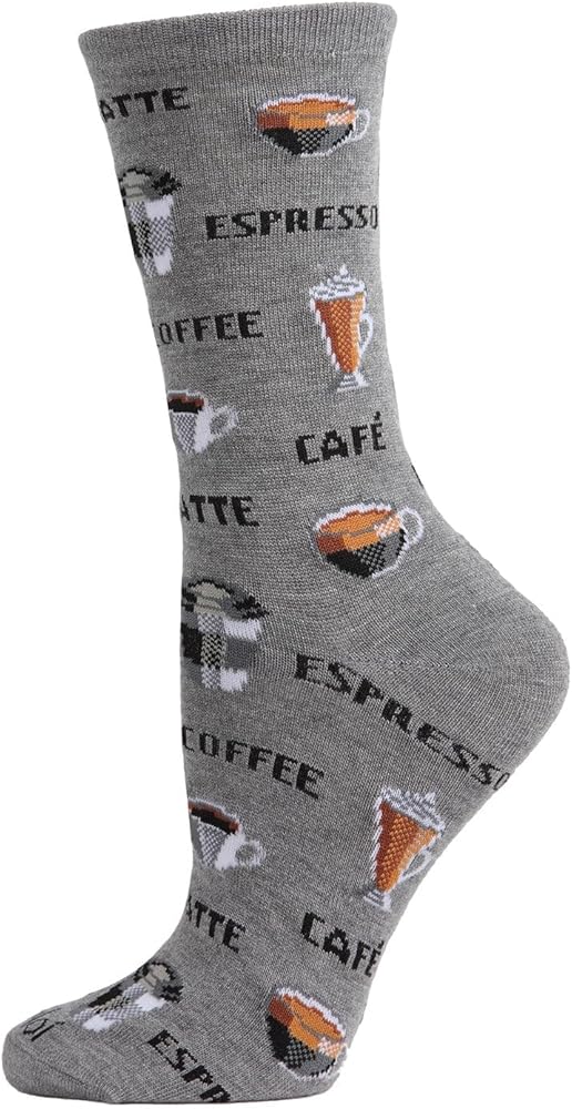 MeMoi Coffee Rayan Blend Crew Socks