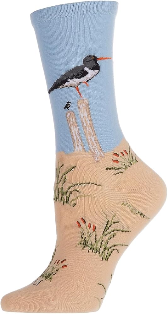 MeMoi Women's Magnolia Limited Edition Cotton Blend Crew Sock