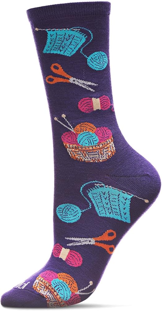 MeMoi Knitting Rayan Blend Crew Socks