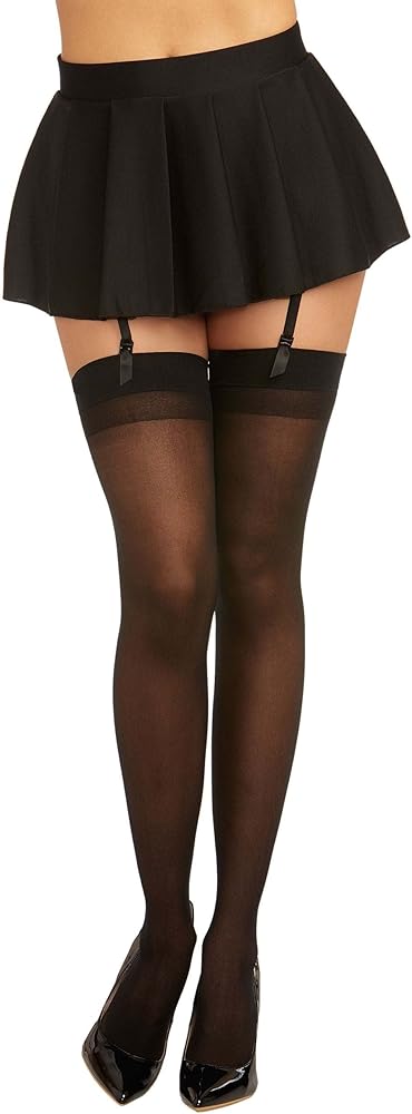 Dreamgirl Women's Thigh High Sheer Stockings with Back Seam