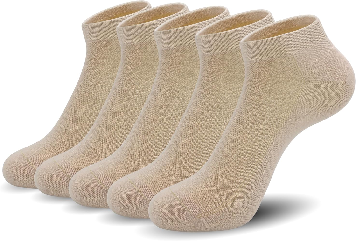 SERISIMPLE Ultra-Thin Comfort Viscose Bamboo Mesh Ankle Socks for Women -Breathable Lightweight Low-Cut Socks 5 Pairs