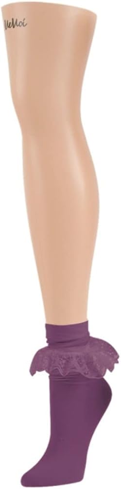 MeMoi Ruffleina Lace Ruffle Ankle Socks