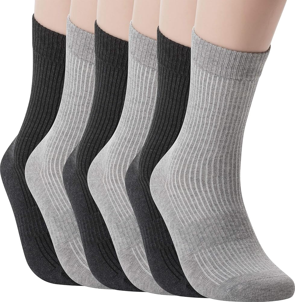 Pro Mountain Seamless Long Socks For Women Fashion Cotton Ribbed Crew Multi Pack